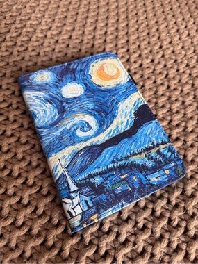 Van Gogh Starry Night Kindle Folio Case w/ Hand Strap & Stand